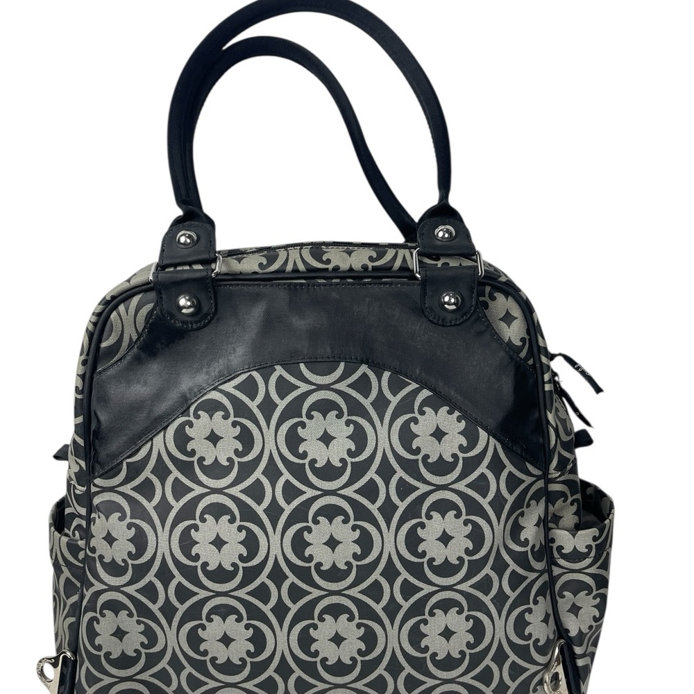 Petunia Pickle Bottom Baby Diaper Bag Black Grey - Picture 4 of 11